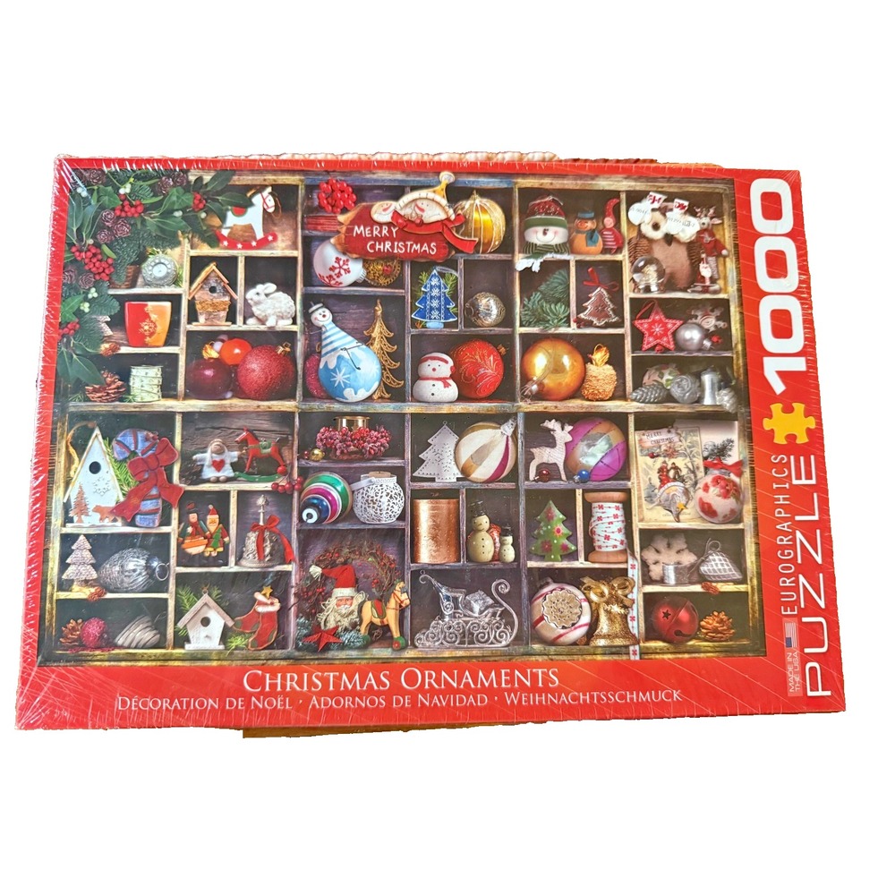 Christmas‎ Ornaments 1000 Piece Jigsaw Puzzle Eurographics New Ornaments